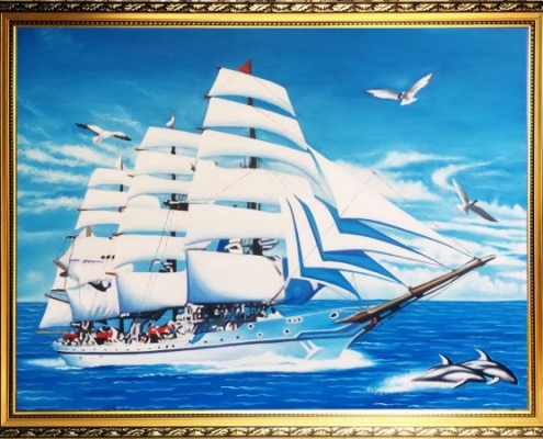 tranh thuan buom xuoi gio