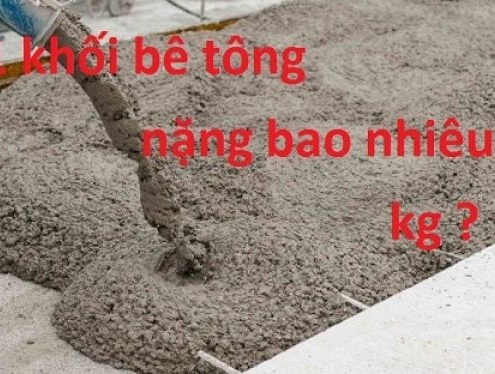 1 khoi be tong nang bao nhieu kg