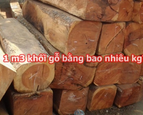 1 m3 go bang bao nhieu kg