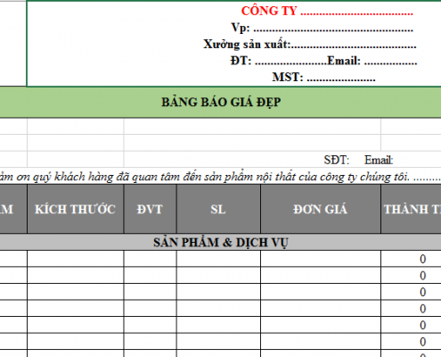 mau bang bao gia
