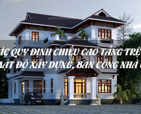 quy dinh chieu cao tang nha o